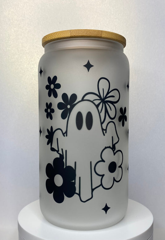 Ghost With Flowers Cup