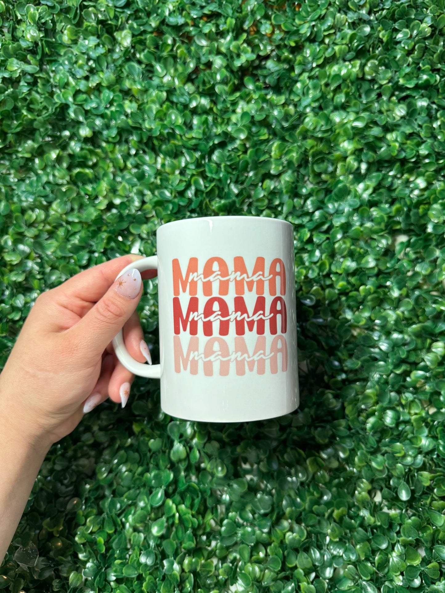 Shades of pink mama mug